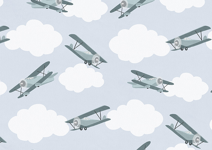 Flying Ace, Green - Twist&Fit Roman Blind - Image 7